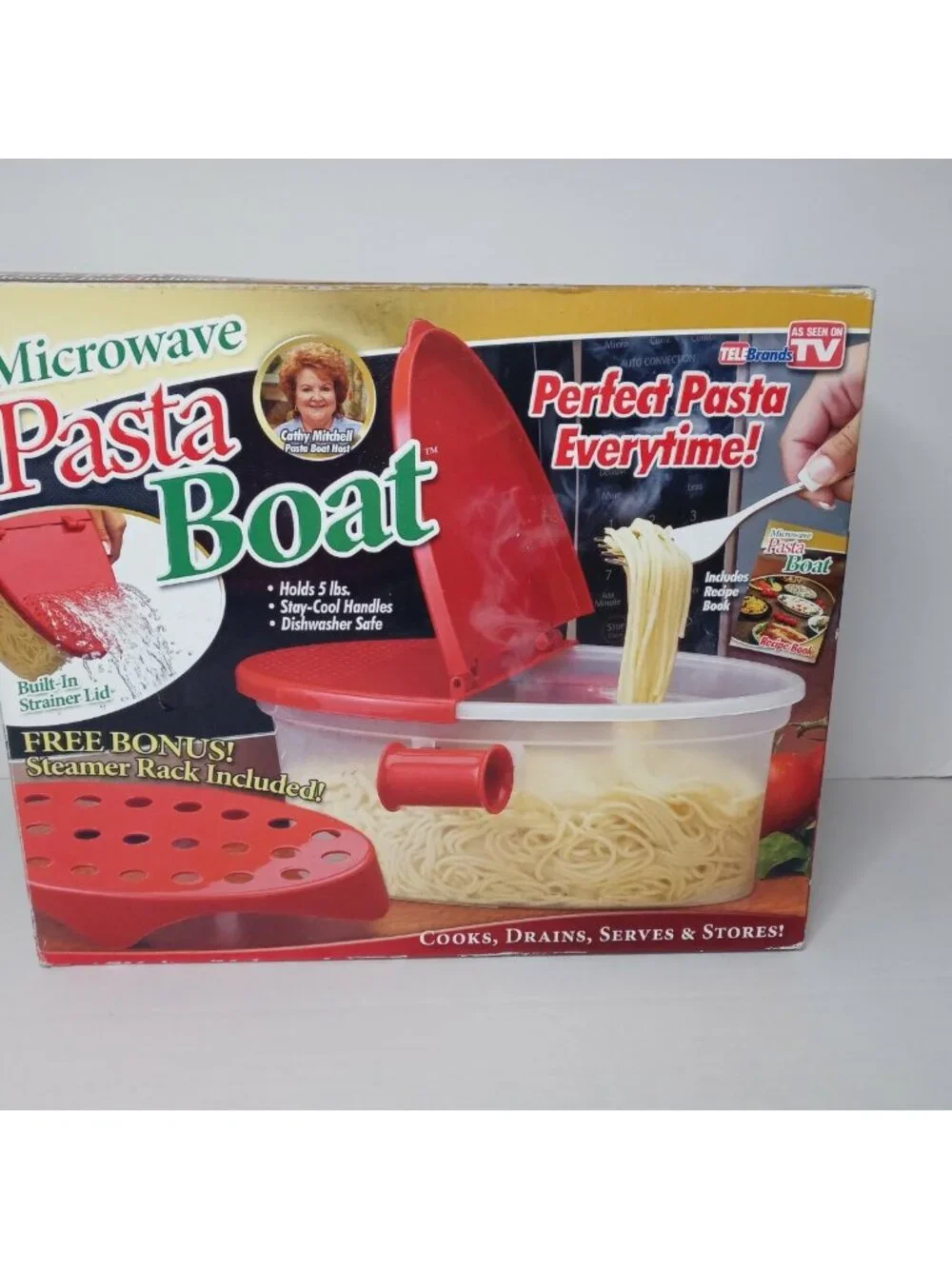 Microwave PASTA BOAT by Telebrands As Seen On TV Perfect Pasta